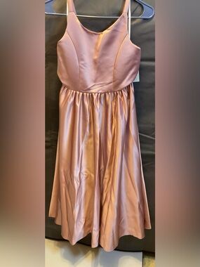NWT Girl’s Satin Dress in Dusty Rose